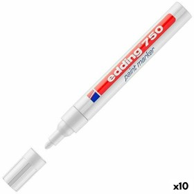 Marqueur permanent Edding 750 Blanc (10 Unités): Plus de 300.000 produits de grandes marques en vente directe à prix usine sur 