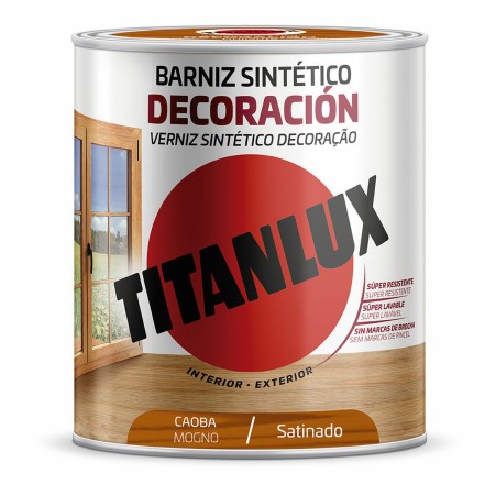 Vernis synthétique Titanlux m11100434 Décoration Satiné Acajou 750 ml: Plus de 300.000 produits de grandes marques en vente dire