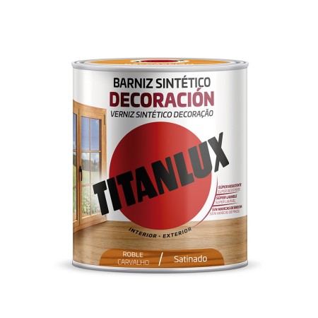 Vernis synthétique Titanlux m11100214 Satiné Chêne 250 ml: Plus de 300.000 produits de grandes marques en vente directe à prix u