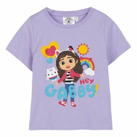 T shirt à manches courtes Enfant Gabby's Dollhouse Blanc Violet: Plus de 300.000 produits de grandes marques en vente directe à 