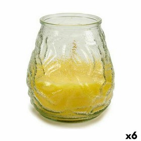 Bougie Parfumée Ibergarden CHWJ-9898MT Jaune Transparent verre Paraffine Citronnelle 9 x 9,5 x 9 cm (6 Unités): Plus de 300.000 