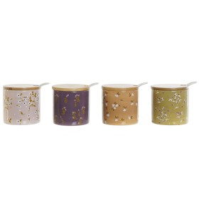 Sucrier DKD Home Decor Vert Rose Moutarde Lila Bambou Dolomite 7,5 x 7,5 x 7,5 cm (4 Unités): Plus de 300.000 produits de grande