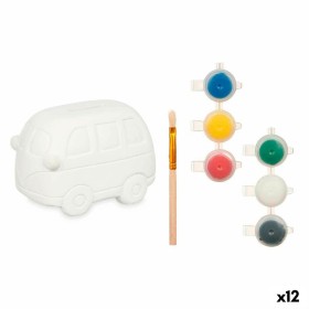 Tirelire à peindre Pincello BS2207 Blanc 12,4 x 8,6 x 9,9 cm Fourgonnette (12 Unités): Plus de 300.000 produits de grandes marqu