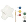 Tirelire à peindre Pincello 76642 Blanc 12,8 x 12,6 x 8,2 cm Étoile (12 Unités): Plus de 300.000 produits de grandes marques en 