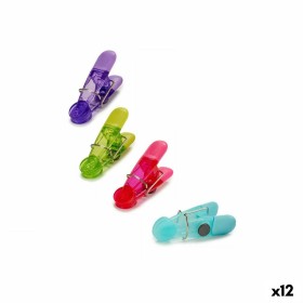 Pinces ferme-sacs Kinvara CH14812 Multicouleur Caoutchouc Plastique Magnétique 4 Pièces (12 Unités): Plus de 300.000 produits de