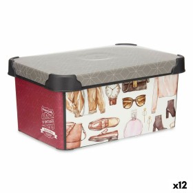 Boîte de rangement Kipit STYLE BOX-5L-3 Plastique Vintage 5 L 19 x 13,5 x 29 cm (12 Unités): Plus de 300.000 produits de grandes