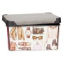 Boîte de rangement Kipit STYLE BOX-5L-3 Plastique Vintage 5 L 19 x 13,5 x 29 cm (12 Unités): Plus de 300.000 produits de grandes