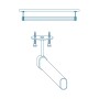 Support de tringle de penderie Stor Planet Cintacor Blanc Ovale 15 x 25 mm (2 Unités): Plus de 300.000 produits de grandes marqu