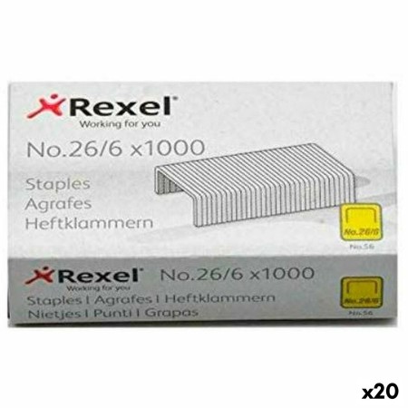 Agrafes Rexel 1000 Pièces 26/6 (20 Unités): Plus de 300.000 produits de grandes marques en vente directe à prix usine sur cadeau