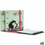 Reliure à anneaux Mafalda Carpebook Vert A4 (2 Unités): Plus de 300.000 produits de grandes marques en vente directe à prix usin