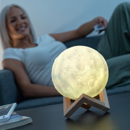 Lampe LED Rechargeable Lune Moondy InnovaGoods: Plus de 300.000 produits de grandes marques en vente directe à prix usine sur ca