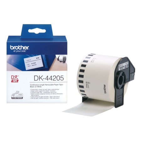 Etiquettes pour Imprimante Brother DK-44205 Blanc Noir/Blanc 62 mm x 15,24 m: Plus de 300.000 produits de grandes marques en ven