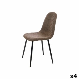 Chaise Marron Tissu Molletonné 45 x 89 x 53 cm (4 Unités): Plus de 300.000 produits de grandes marques en vente directe à prix u