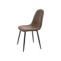 Chaise Marron Tissu Molletonné 45 x 89 x 53 cm (4 Unités): Plus de 300.000 produits de grandes marques en vente directe à prix u
