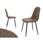 Chaise Marron Tissu Molletonné 45 x 89 x 53 cm (4 Unités): Plus de 300.000 produits de grandes marques en vente directe à prix u