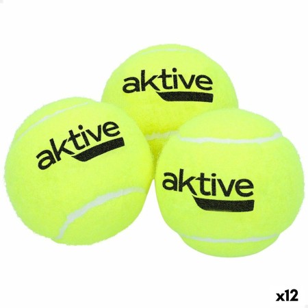 Balles de Tennis Aktive 3 Pièces Jaune 12 Unités: Plus de 300.000 produits de grandes marques en vente directe à prix usine sur 