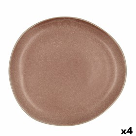 Assiette plate Bidasoa Gio Irrégulier Céramique Marron 26,5 cm (4 Unités): Plus de 300.000 produits de grandes marques en vente 