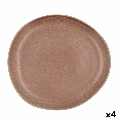 Assiette plate Bidasoa Gio Irrégulier Céramique Marron 26,5 cm (4 Unités): Plus de 300.000 produits de grandes marques en vente 
