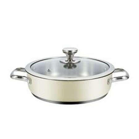 Casserole avec Couvercle Haeger PA-24L.009A Beige Ø 24 cm: Plus de 300.000 produits de grandes marques en vente directe à prix u