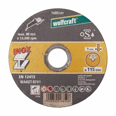 Disques de coupe Wolfcraft 8462000 Ø 115 mm (10 Unités): Plus de 300.000 produits de grandes marques en vente directe à prix usi