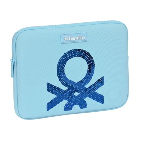 Housse d'ordinateur portable Benetton Sequins Bleu clair (31 x 23 x 2 cm): Plus de 300.000 produits de grandes marques en vente 