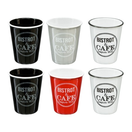 Ensemble de 6 tasses à café 5five Simply Smart Bistrot Multicouleur 110 ml: Plus de 300.000 produits de grandes marques en vente