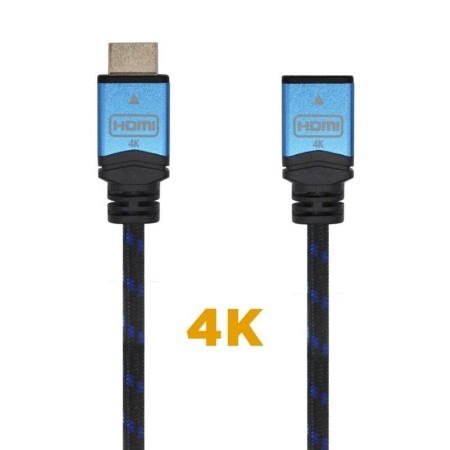 Câble HDMI Aisens A120-0453 Bleu Noir 2 m Rallonge électrique: Plus de 300.000 produits de grandes marques en vente directe à pr