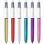 Ensemble de Stylos Bic Shine Silver Blanc Multicouleur (12 Pièces): Plus de 300.000 produits de grandes marques en vente directe