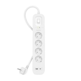 Rallonge 4 prises Schuko avec interrupteur Belkin SRB001VF2M Blanc (2 m): Plus de 300.000 produits de grandes marques en vente d