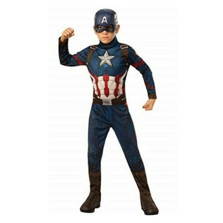 Déguisement pour Enfants Captain America Avengers Rubies 700647_L Bleu Blanc Rouge Argenté Argent L: Plus de 300.000 produits de