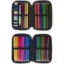 Plumier double Milan Sunset Noir Vert 34 Pièces 19,5 x 13 x 5 cm: Plus de 300.000 produits de grandes marques en vente directe à
