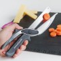 Couteau-Ciseau avec Mini Planche à Découper Intégrée Scible InnovaGoods: Plus de 300.000 produits de grandes marques en vente di