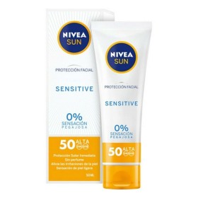 Écran solaire visage Sensitive Nivea (50 ml) (Unisexe) (50 ml): Plus de 300.000 produits de grandes marques en vente directe à p