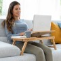 Table pliante d'appoint en bambou Lapwood InnovaGoods: Plus de 300.000 produits de grandes marques en vente directe à prix usine