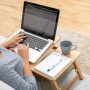 Table pliante d'appoint en bambou Lapwood InnovaGoods: Plus de 300.000 produits de grandes marques en vente directe à prix usine