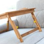 Table pliante d'appoint en bambou Lapwood InnovaGoods: Plus de 300.000 produits de grandes marques en vente directe à prix usine
