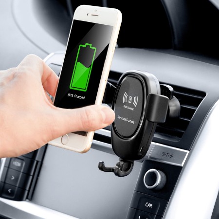 Support pour téléphone portable avec chargeur de voiture sans fil Wolder InnovaGoods: Plus de 300.000 produits de grandes marque
