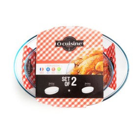 Ensemble de plats de cuisson au four Ô Cuisine 334SA06 Transparent verre (2 pcs): Plus de 300.000 produits de grandes marques en