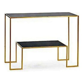 Meuble d'Entrée BIG-S3605005 Noir Doré Métal Verre: Plus de 300.000 produits de grandes marques en vente directe à prix usine su
