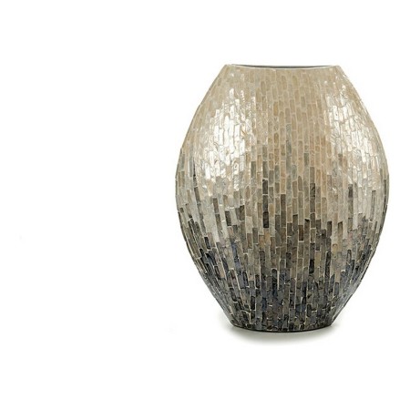 Vase Bois Gris Nacre noire DM (18 x 44,5 x 40 cm): Plus de 300.000 produits de grandes marques en vente directe à prix usine sur