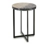 Table d'appoint Gris Métal Nacre noire Contre-plaqué (45 x 62 x 45 cm): Plus de 300.000 produits de grandes marques en vente di