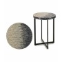 Table d'appoint Gris Métal Nacre noire Contre-plaqué (45 x 62 x 45 cm): Plus de 300.000 produits de grandes marques en vente di
