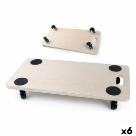 Plateforme carrée en bois avec roulettes Bricotech (57,5 x 29 x 1,8 cm) Bois 57,5 x 29 x 1,8 cm: Plus de 300.000 produits de gra