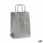 Sac en papier Pincello 18241 Argenté 18 x 8 x 31 cm (25 Unités): Plus de 300.000 produits de grandes marques en vente directe à 