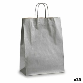 Sac en papier Pincello 32411 Argenté 12 x 52 x 32 cm 32 X 12 X 50 cm (25 Unités): Plus de 300.000 produits de grandes marques en