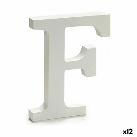 Lettre Pincello F Blanc 1,8 x 21 x 17 cm (12 Unités): Plus de 300.000 produits de grandes marques en vente directe à prix usine 