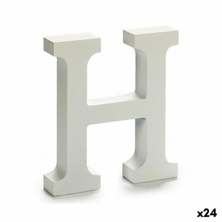 Lettre Pincello H Blanc 2 x 16 x 14,5 cm (24 Unités): Plus de 300.000 produits de grandes marques en vente directe à prix usine 