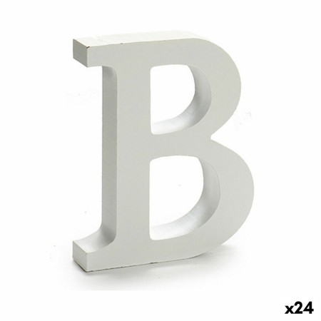 Lettre Pincello B Blanc 2 x 16 x 14,5 cm (24 Unités): Plus de 300.000 produits de grandes marques en vente directe à prix usine 