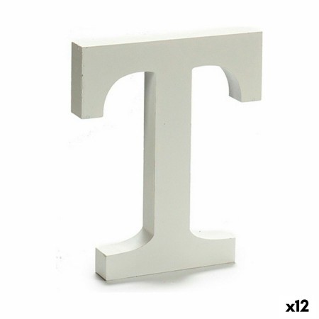 Lettre Pincello T Blanc 1,8 x 21 x 17 cm (12 Unités): Plus de 300.000 produits de grandes marques en vente directe à prix usine 