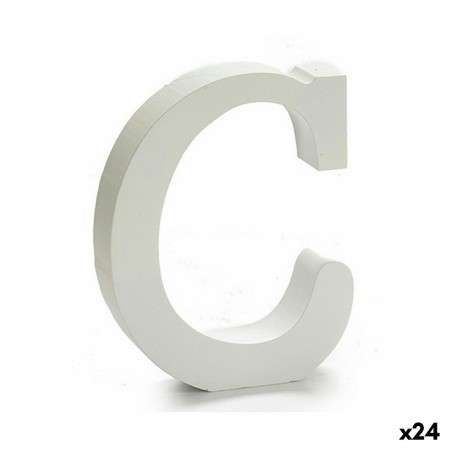Lettre Pincello C Blanc Bois 2 x 11 cm (24 Unités): Plus de 300.000 produits de grandes marques en vente directe à prix usine su